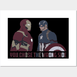 You Chose The Wrong Side Posters and Art